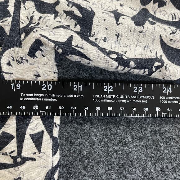 VTG SKSport XIU XIAN Abstract Tribal Print Shirt Frog Button Closure L - Picture 7 of 8